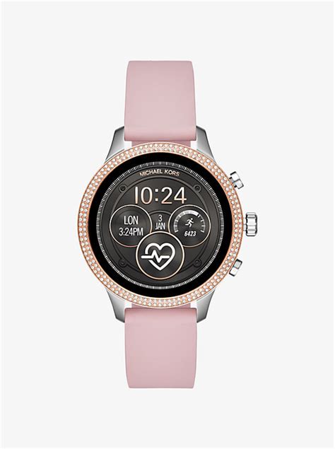 michael kors runway two tone smartwatch|Runway Pavé Two.